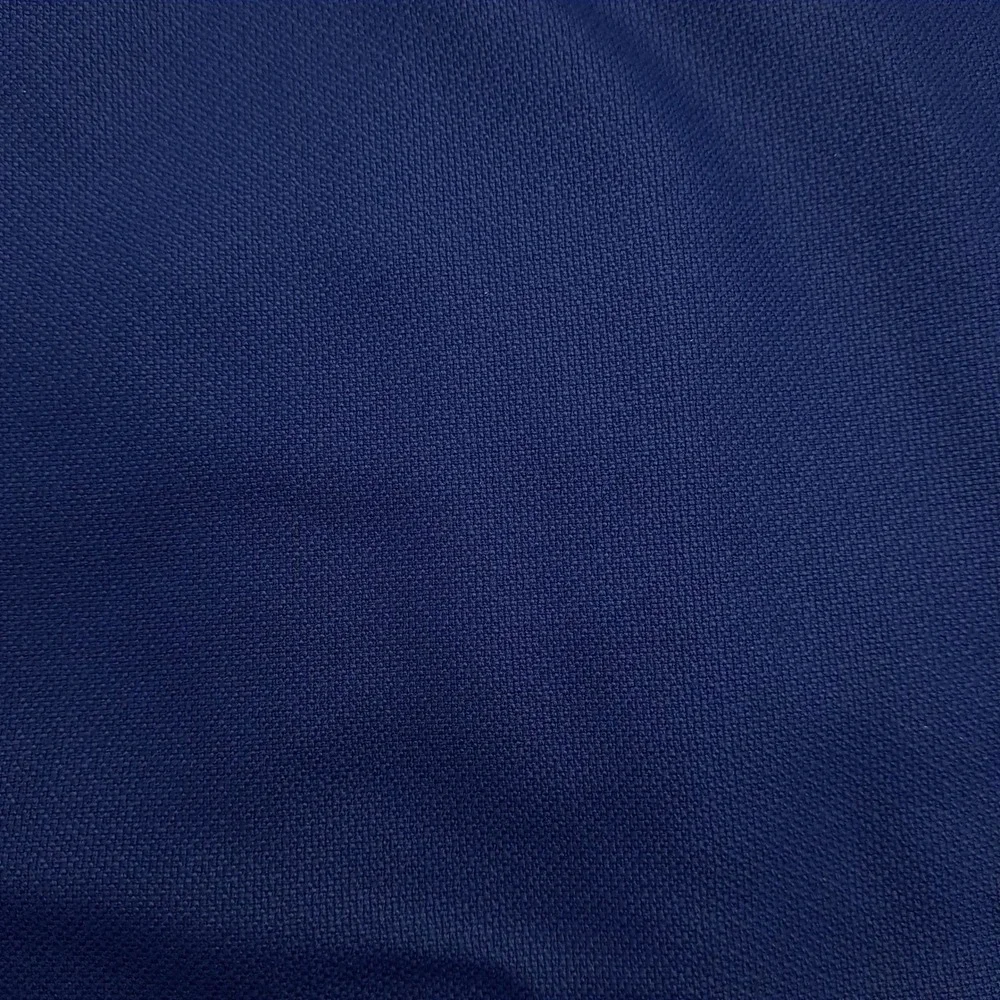 Vintage Talmora Navy Blue Fabric Cotton Twill 3.56yd Solid Medium Weight